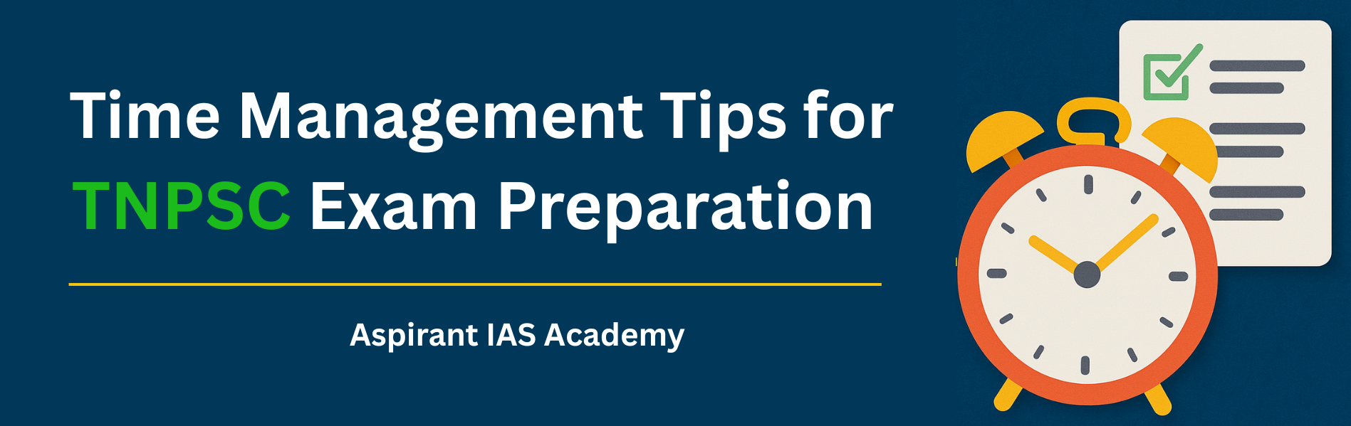 Time Management Tips for TNPSC Exam Preparation